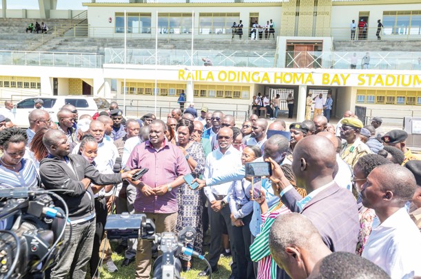 CS Salim Mvurya addressing the press. PHOTO/PRINT