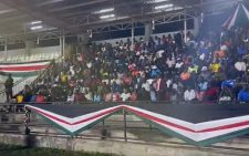 Residents occupy Raila Odinga Stadium at night ahead of Madaraka Day