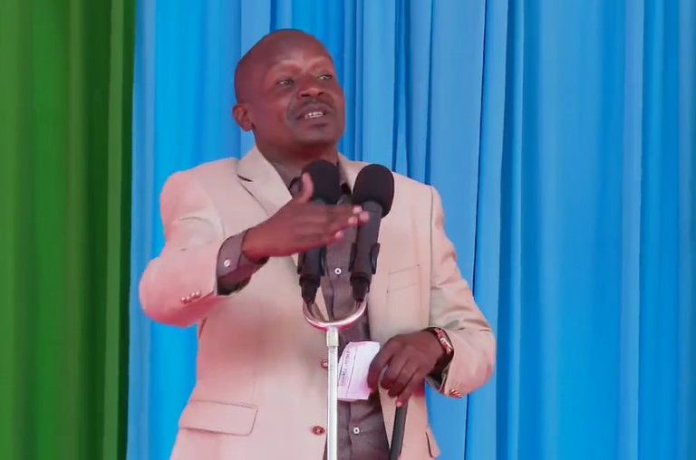 Deputy President Kithure Kindiki speaking on Saturday May 10, 2025. PHOTO/screengrab by PD Digital/https://www.facebook.com/KithureKindiki/videos/1058601546172044/