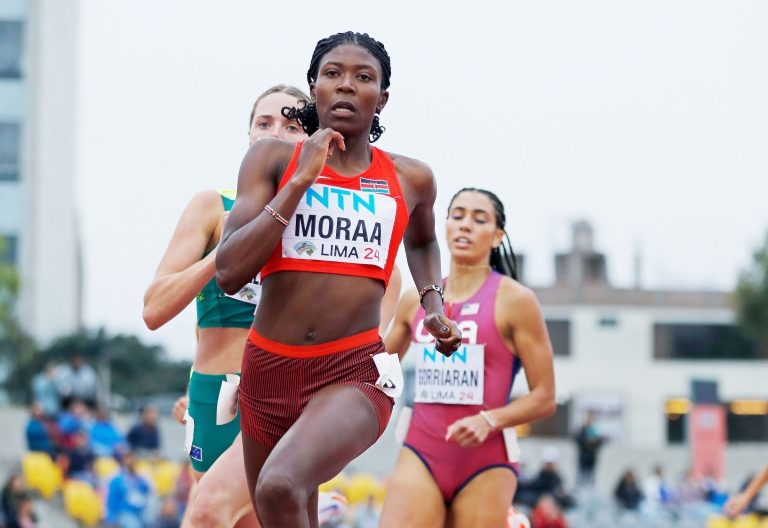 World U20 Champion Sarah Moraa during a recent championship. PHOTO/@athletics_kenya/X