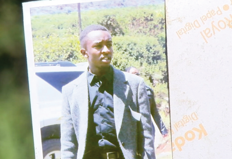 A portrait of Joseph Irungu who went missing three weeks ago. PHOTO/Print