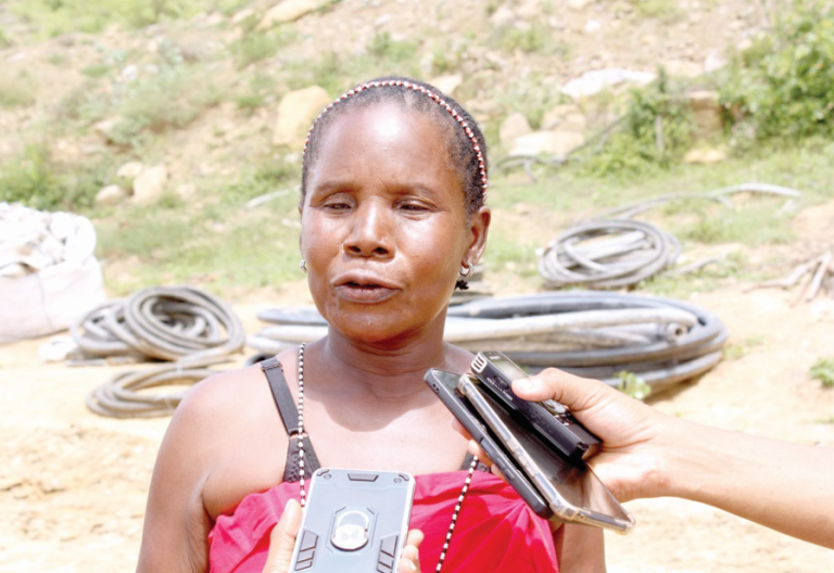 A resident, Chiroro Chaka, during the interview. PHOTO/SHABAN OMAR