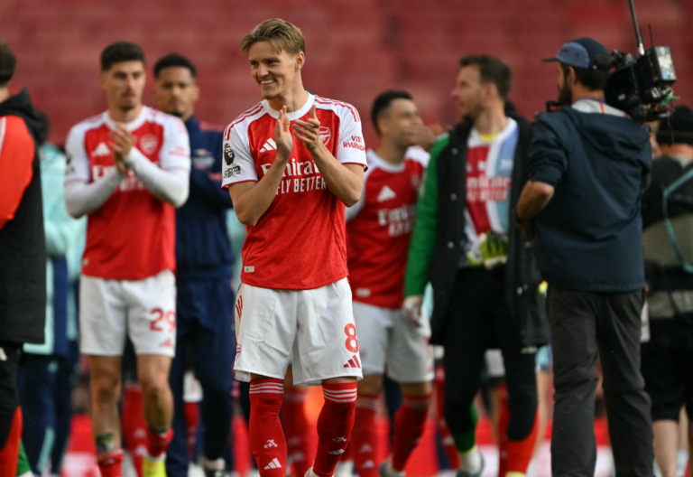 Arsenal captain Martin Odegaard. PHOTO/@Arsenal/X