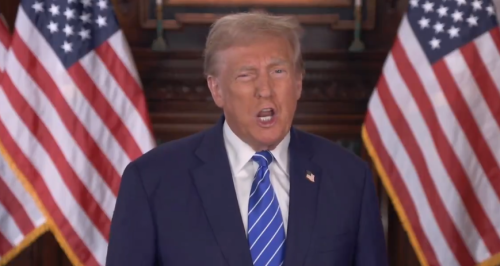 A screengrab of Donald Trump speaking about World Liberty Financial on October 16, 2024. PHOTO/@realDonaldTrump/X
