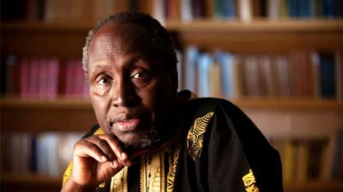 Celebrated writer Ngugi wa Thiong'o. PHOTO/@alaminkimathi/X