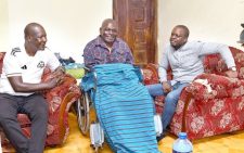 Sports scribes visit ailing former Harambee Stars coach Tom Olaba