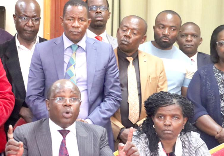 Union leaders protest Moi University layoffs
