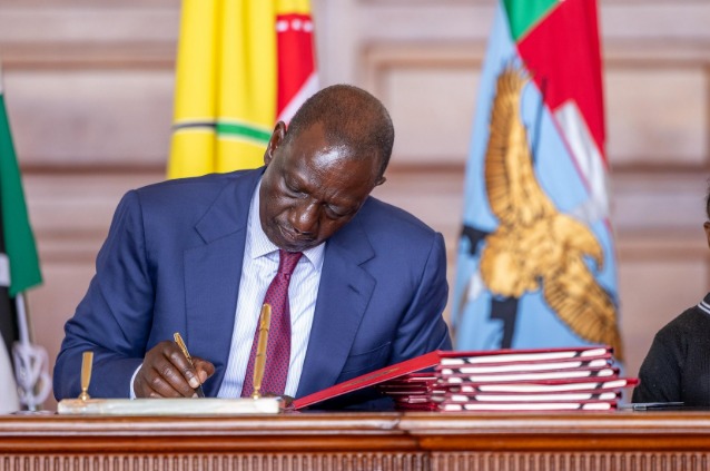 President William Ruto assents to the Persons with Disabilities Bill 2025. PHOTO/@WilliamsRuto/X