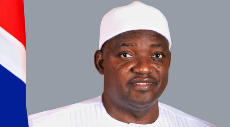 President of the Gambia Adama Barrow. PHOTO/@Presidency_GMB/X