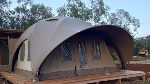 Part of the structure being constructed shared by Green Belt Movement on Thursday, May 15, 2025. PHOTO/@GreenBeltMovmnt/X