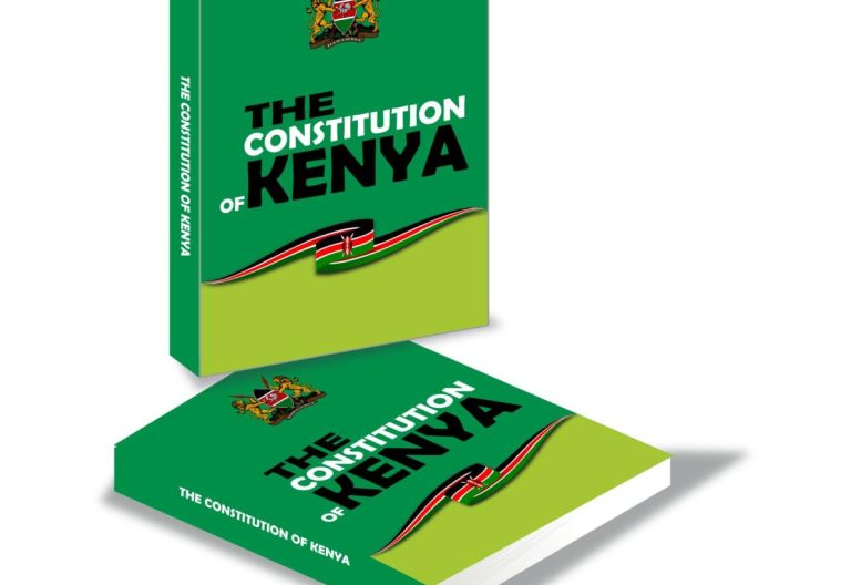 An artwork of the constitution of Kenya. PHOTO/https://katibainstitute.org