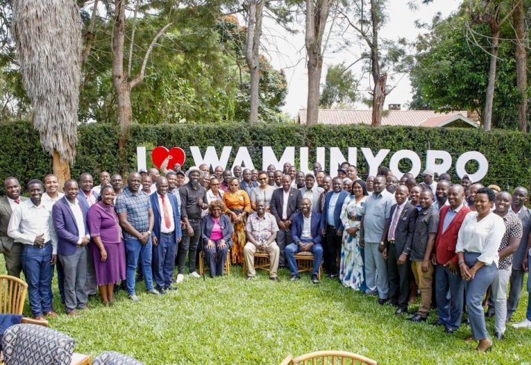 Gachagua when he met leaders from Embu County on Friday, April 2, 2025. PHOTO/https://www.facebook.com/DPGachagua