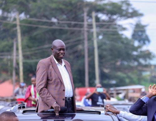 An image of Gachagua while speaking during a past meeting. PHOTO // @rigathi/X