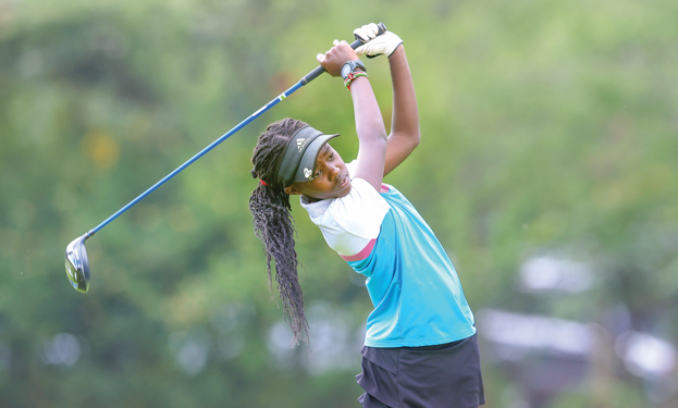 Ashley Gachora produced a composed round of 75 to take top honours. PHOTO/Print