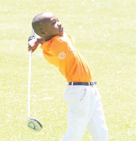 Junior winner Donnel Bett in action during theResurrection Golf Tournament at Nakuru Golf Club, May 1, 2025. PHOTO/WEBSTER NYANDIKA