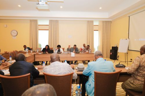 Kisii Senator speaking during a session with deputy governors. PHOTO/https://web.facebook.com/ParliamentKE