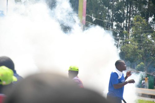 Part of the melee in Kakamega during the planned rally by DCP party officials. PHOTO/https://www.facebook.com/cleophasmalalah
