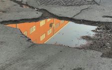 Uproar over potholes on road