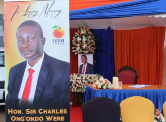 Portrait of slain Kasipul MP Charles Ong’ondo Were at his Karen home. PHOTO/https://www.facebook.com/ParliamentKE