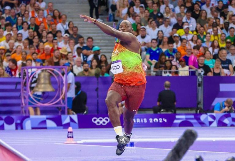 Julius Yego in action during the 2024 Paris Olympics. PHOTO/ www.facebook.com/photo.php?fbid=9402856469736013&set=pb.100000352590761.-2207520000&type=3