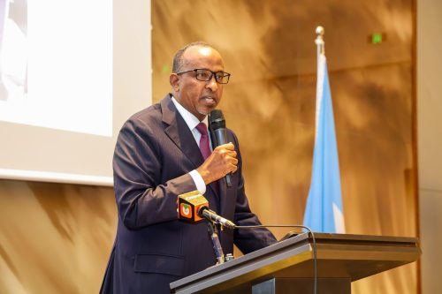 Health Cabinet Secretary Aden Duale speaking on Saturday, June 28, 2025. PHOTO/@HonAdenDuale/X