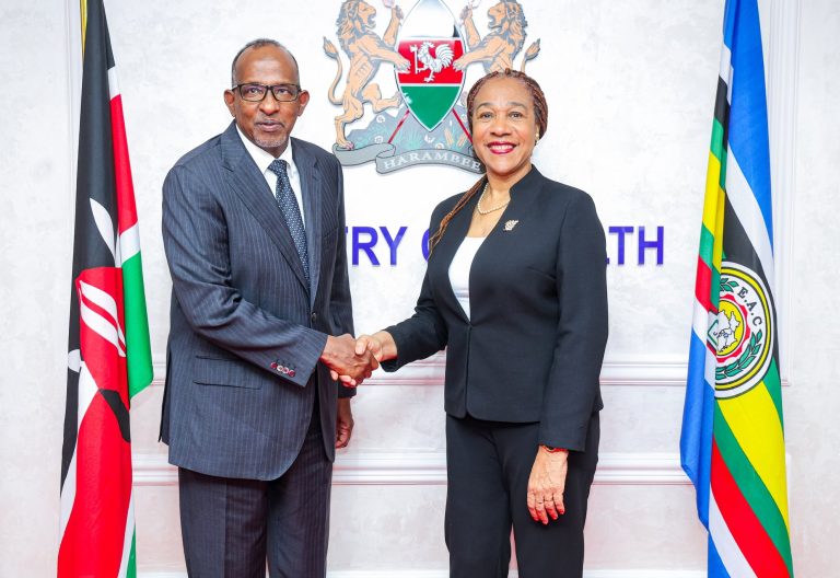 Cabinet Secretary for Health Aden Duale and Cuba Ambassador to Kenya Inés Fors Fernández during the high-level meeting heald at Afya House, Nairobi on Wednesday, June 11, 2025.PHOTO/@MOH-Kenya/X