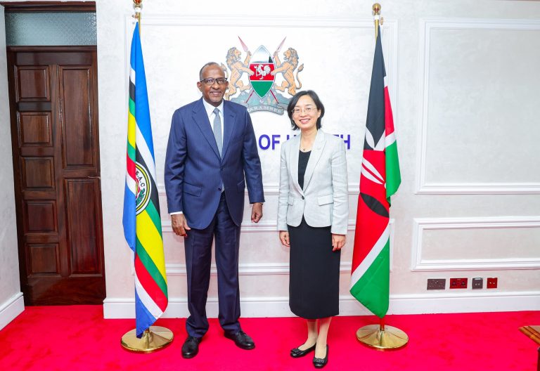Cabinet Secretary for Health Aden Duale and China Ambassador to Kenya Guo Haiyan during a high-level meeting held on Monday, June 9, 2025 in Nairobi.PHOTO/@MOH-Kenya/X