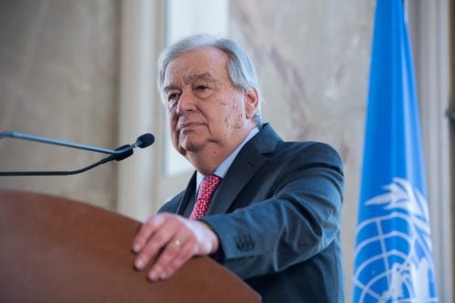 UN Secretary General Antonio Guterres