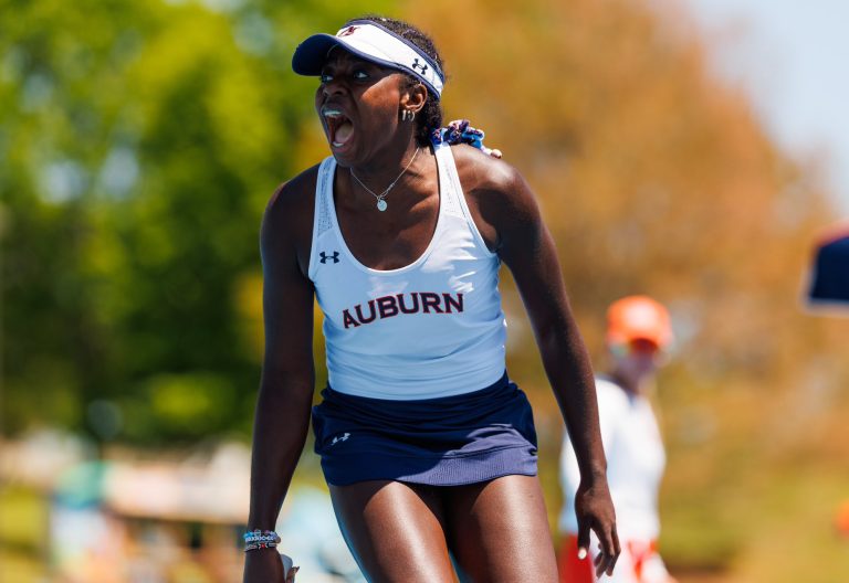 Kenya’s Angella Okutoyi in action during a match. PHOTO/@Okutoyiangella2/X