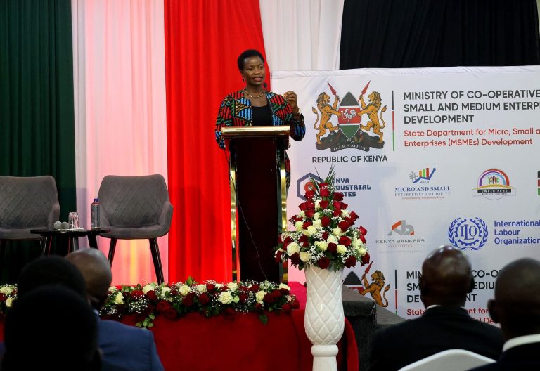 Principal Secretary for MSMEs Susan Mang’eni during during the World MSME Day celebrations at the Kenyatta International Convention Centre (KICC) on June 27, 2025. PHOTO/@SusanAMangeni/X