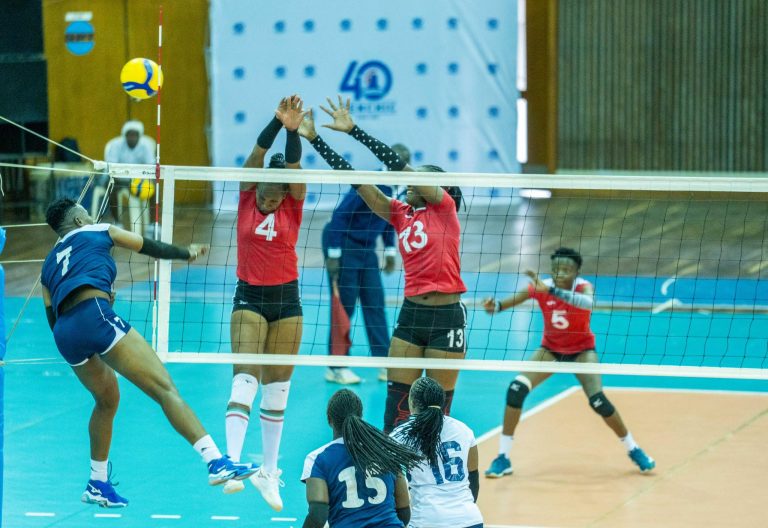 KCB volleyball Club pips Prisons to secure podiunm finish. PHOTO/https://www.facebook.com/volleyballkenya/photos