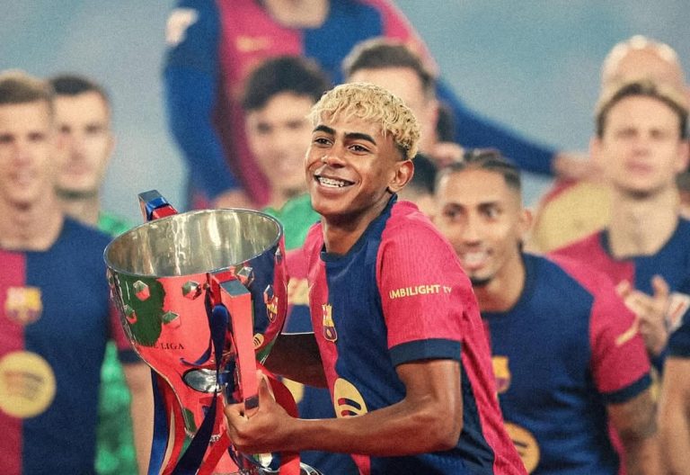 Barcelona\'s Sporting Director Deco says Yamine Lamal could make history as Lionel Messi. PHOTO/https://www.facebook.com/Lamine.Yamal.OG/photos