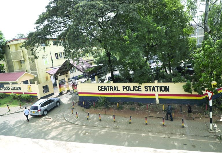 The police station in Nairobi where the late high school teacher and blogger Albert Ojwang was detained. PHOTO/Print