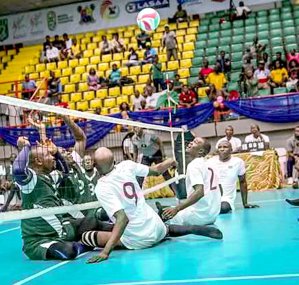 A past sitting volleyball match. PHOTO/Print