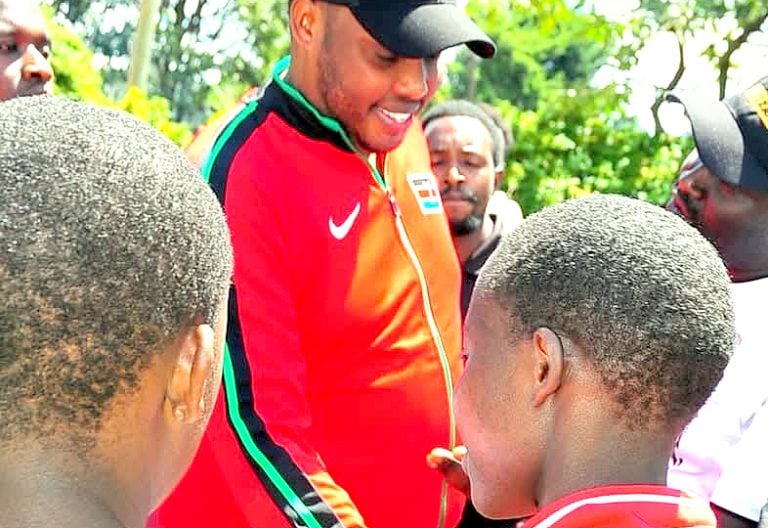 Kericho nominated MCA Issack Matker during the ongoing Isma Football Tournament in Kericho County. PHOTO/Kiplang’at Kirui