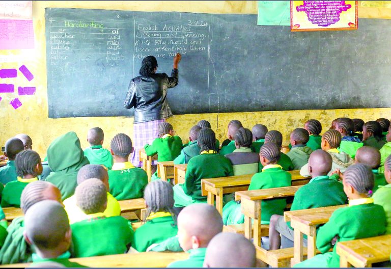 Students in class during a past class lesson. PHOTO/USAID Kenya