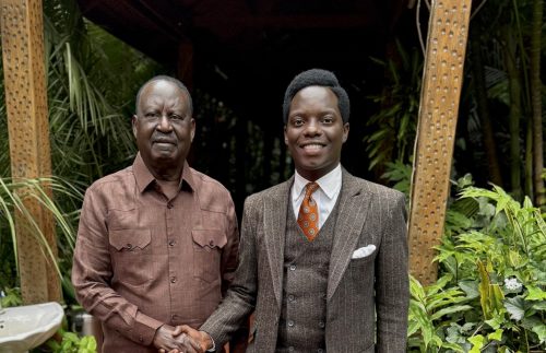 Kasmuel meeting with Raila. PHOTO/@_KasKazini/X