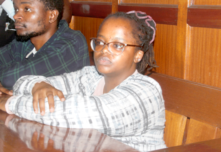 Software developer Rose Njeri when she was arraigned at a Milimani court on June 3, 2025. PHOTO/Charles Mathai