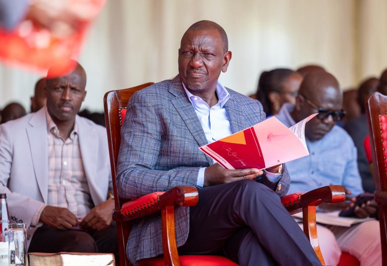 President William Ruto during a Church service at Friends Comprehensive School, Kivaywa, Kakamega County on Sunday, June 15, 2025. PHOTO/https://www.facebook.com/williamsamoei