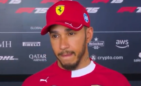 Lewis Hamilton during an interview at the Austrian Grand Prix. PHOTO/ Screengrab by People Daily Digital