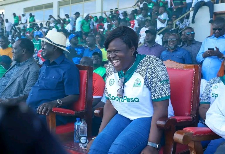 Gladys Wanga during the Mashemeji Derby. PHOTO//@GladysWanga/X