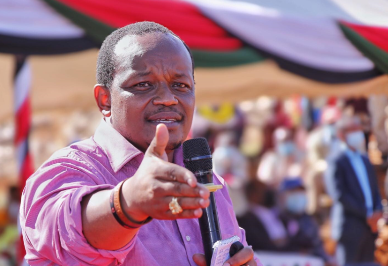 Former Nyeri Town MP Ngunjiri Wambugu speaks during a past address. PHOTO/https://web.facebook.com/NyeriPolitician
