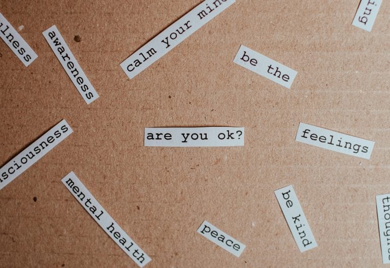 Label cut out mental health related statements on a cardboard. Image used for representational purposes only. PHOTO/Pexels