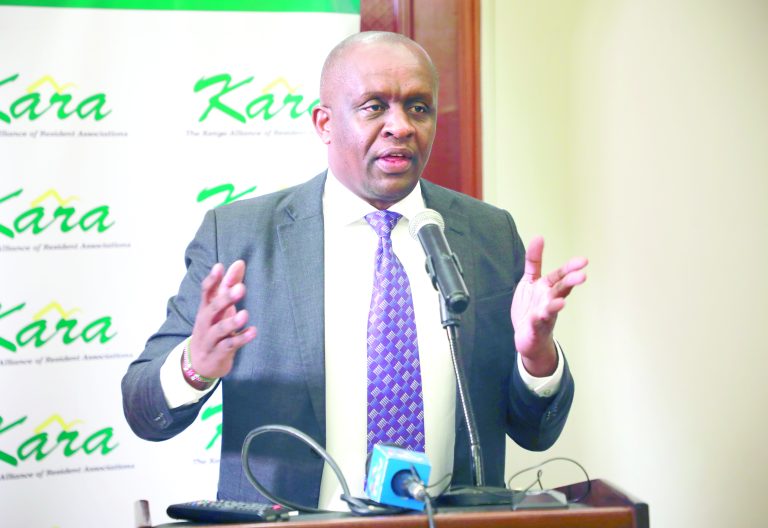 Kenya Alliance of Resident Association (KARA) Chief Executive Officer Henry Ochieng during a media breakfast meeting on implications of the Computer Misuse and Cybercrimes (Amendment) Bill 2024. PHOTO/Samuel Kariuki