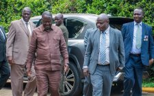 Photos: Raila Odinga engages ODM staff and officials at Chungwa House