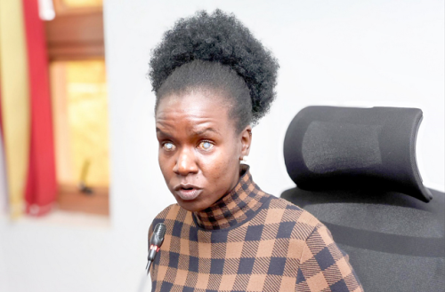 Senate Labour and Social Welfare committee vice chairperson Crystal Asige. PHOTO/https://www.facebook.com/ParliamentKE