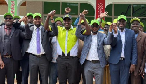 DCP Party welcoming Malava and Banisa MP candiadates on July 17, 2025.