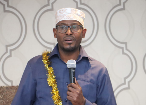 Wajir East Member of Parliament Adan Daud at a past address. PHOTO/@HonAdanKeynan/X