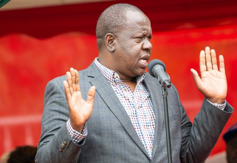 Former Interior Security and National Adminisration Cabinet Secretary Fred Matiang’i during a past function. PHOTO/@StateHouseKenya/X