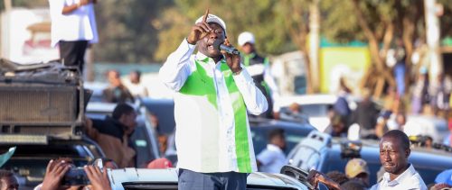 DCP boss Rigathi Gachagua during a past political rally. PHOTO/https://www.facebook.com/DPGachagua